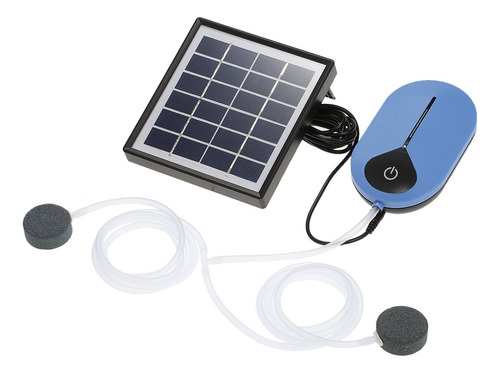 Tanque 3600mah 1.5w Solar Stone Oxígeno Aireador De Aire Par