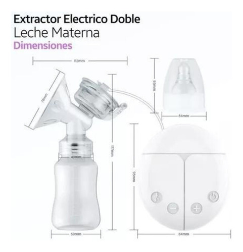 Extractor De Leche Electrico Doble Para Lactancia Portatil