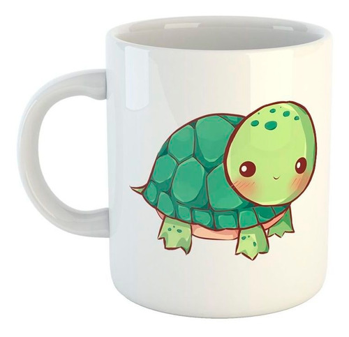 Taza De Ceramica Tortuga Feliz Dibujo Infantil