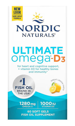 Nordic Naturals Ultimate Omega-d3 60 Softgels Sfn