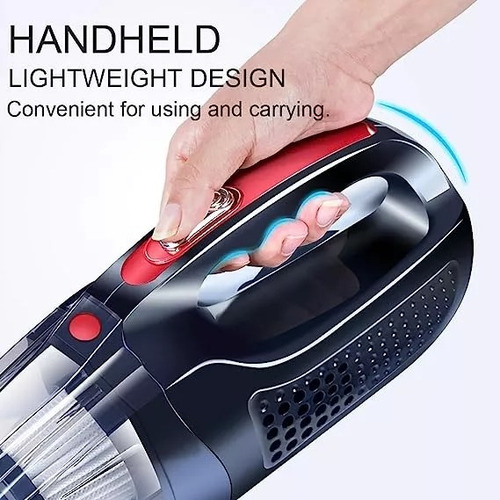 Aspiradora Portátil Inalámbrico Para Hogar Mascota Auto 120w Negro