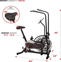 Comprar Bicicleta Crossfit Sunny Health & Fitness Sf-b2715 Airbike