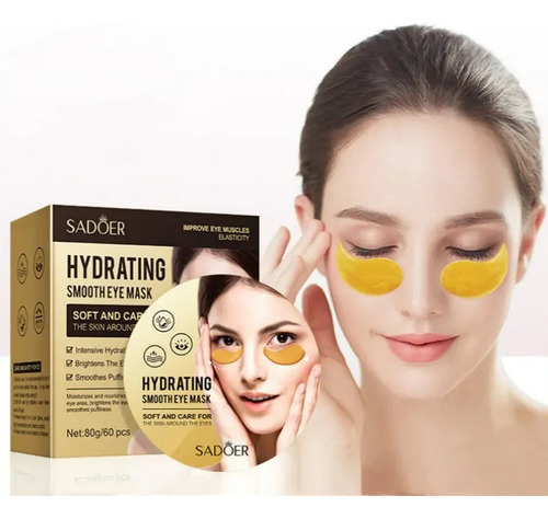 Parches Hidrogel Para Ojos Sadoer Elimina Ojeras Hidratante Todo Tipo De Piel Gold Día/noche