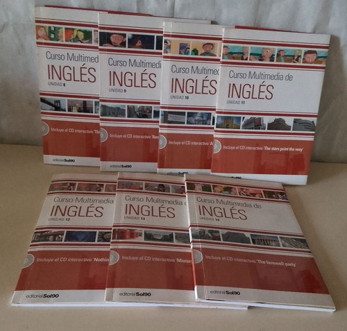Curso Multimedia De Ingles, 14 Tomos Con Sus Respectivos Cd.