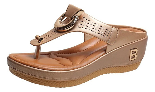 Sandalias De Cuña Con Plataforma Para Mujer