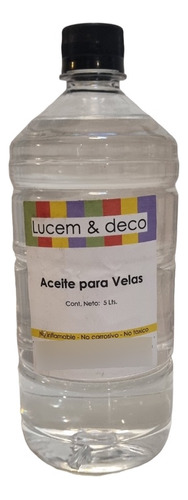 Aceite Para Lamparas / Parafina Liquida 1lt + 10 Mecheros