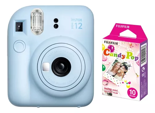 Combo Cámara Instantánea Instax Mini 12 + Estuche y Papel