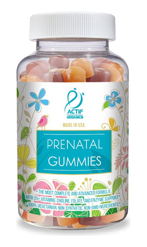 Actif Gomitas Prenatales Orgnicas Con Ms De 25 Vitaminas Org