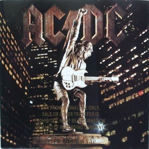 Ac/dc - Stiff Upper Lip Cd Promo P78