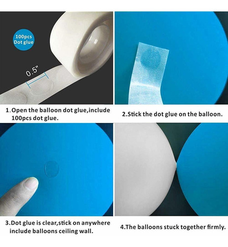 Imagen 6 de 6 de Kit Del Arco De La Guirnalda Del Globo Azul Y Blanco Plata 1