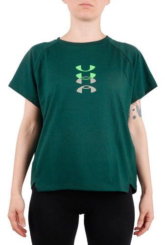 Remera Mujer Under Amour Anywhere Verde Jj deportes