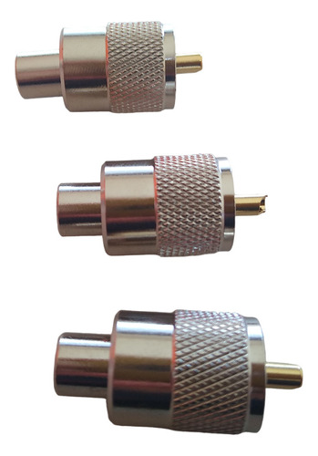 Conector Pl259 Uhf Macho Para Rg58 X 3 Unidades