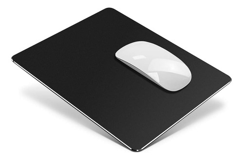 Mousepad Escritorio Honkid Aluminio 9.45 X 7.87 Color Negro