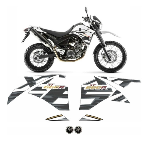 Kit Adesivos Yamaha Xt 660r 2015 Branca