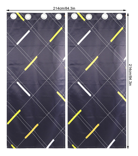 Cortina Blackout 2 Paneles Aislada Lino Premium 214 X 214cm