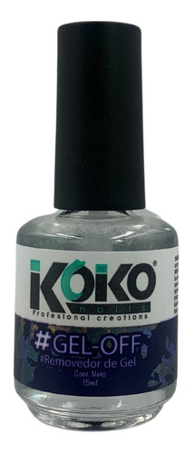 Removedor De Gel En Brocha Para Uñas, 15ml. Koko Nails