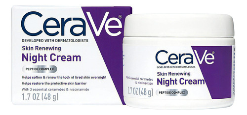 Cerave Crema De Noche Con Niacinamida Y Ácido Hialurónico Tipo De Piel Cualquiera