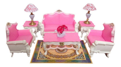 Muebles Y Accesorio De Sala Tamaño Barbie Gloria