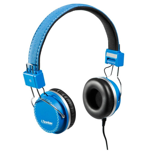 Headphone Fone De Ouvido Bomber Azul Hb02 Quake Blue