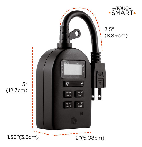 Temporizador Digital Para Interiores Mytouchsmart Plug-in