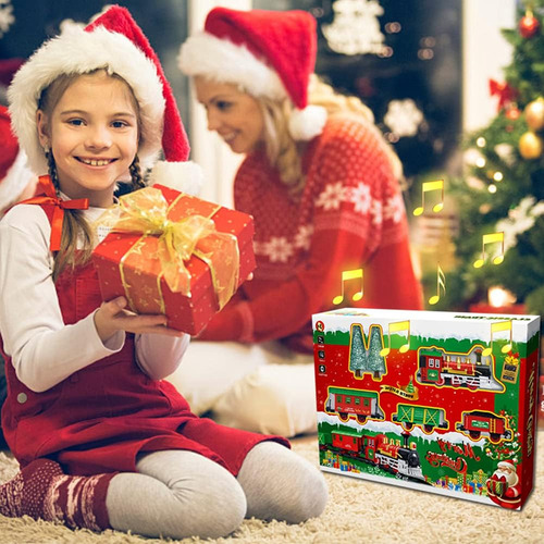 Vagão Elétrico De Árvore De Natal Suspenso Com Som E Luz
