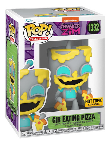 Funko Pop Gir Eating Pizza #1332 Invasor Zim Hot Topic  