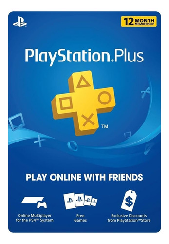 Código Original Playstation Plus 12 Meses Usa Oferta!!