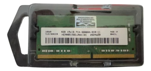Memoria Ram Hana Electronics 4gb Ddr4 3200mhz Original