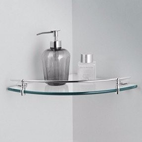 Imagen 4 de 9 de 2 Repisas Estantes Esquineros Riconero Vidrio Baño De Acero