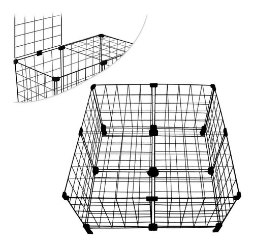 Cercado Porquinho Da Índia Com Fundo, Pés E Teto  60x60x30