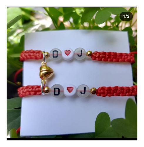 Pulsera Artesanal Parejas Hilo Moderno, Personalizadas