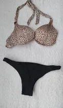 Comprar Bikini Victoria S Secret Animal Print Nuevo Talla M 36b