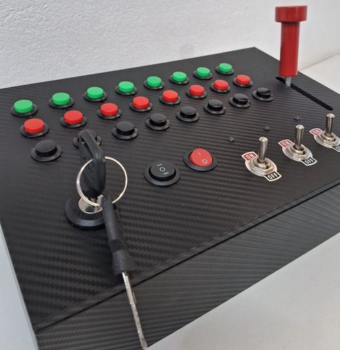 Button Box Painel Joystick 32 Funções Pc Usb Ets2 Ats Mod7