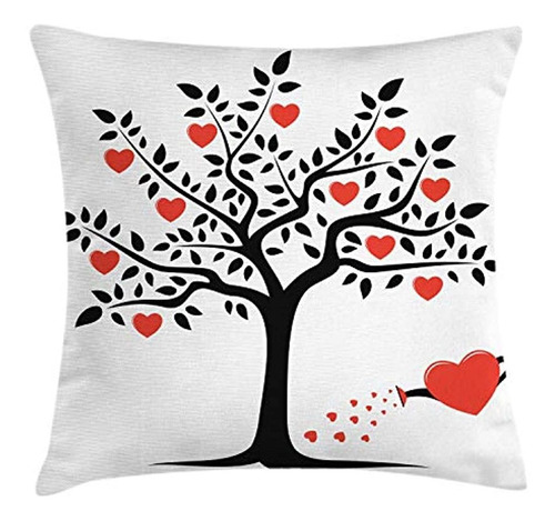 Ambesonne Día De San Valentín Throw Pillow Cojín Cover, Love