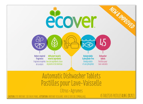 Ecoverdetergente Para Automtico Tabletas De Lavado, Ecv-037