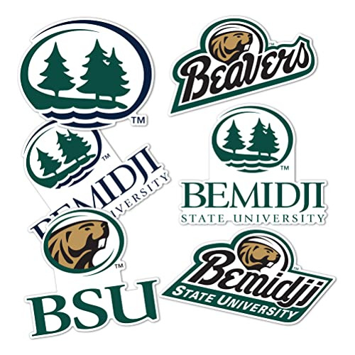 Bemidji State University Sticker Beavers Bsu Stickers V...