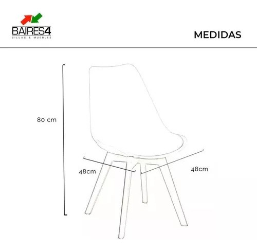 Juego De Comedor Mesa Eames 140x80 +4 Sillas Tulip | Contado