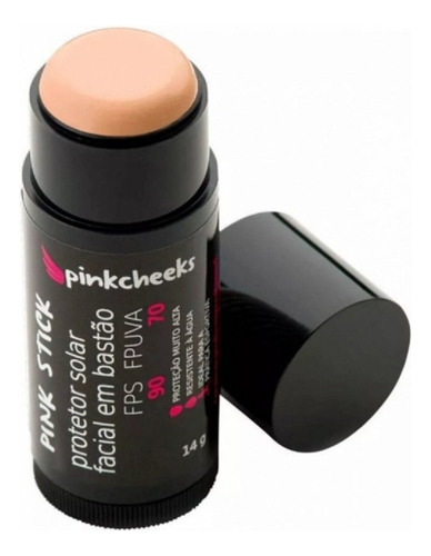 Protetor Solar Facial Pink Stick Pink Cheeks Fps 90 Cor 15km