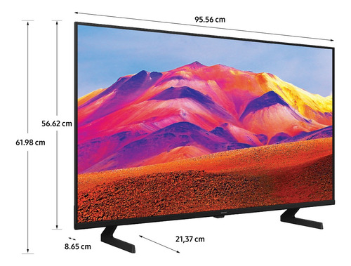 Smart Tv 43'' Un43t5203agxzs Led Fhd Negro Samsung 220v
