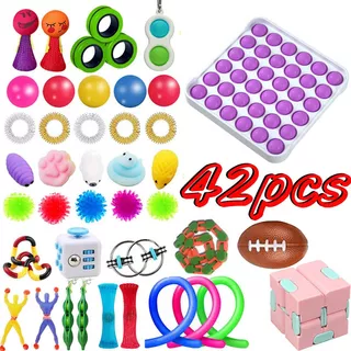 42pcs/pack Brinquedo/fidget Sensorial Toy/cc Alívio De Estre
