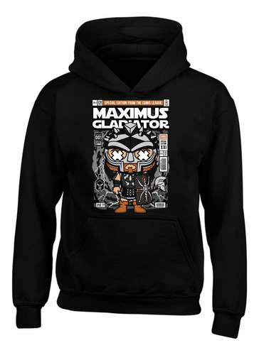 Buzo Capota Maximus Gladiator Versión Comic Saco Hoodie Buso