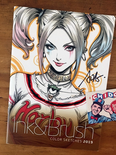 Sketchbook - Ink & Brush 2019 Inktober Artgerm Firmado