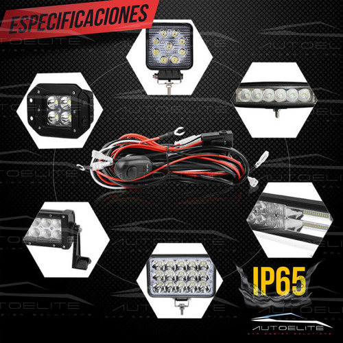 Arnes Instalacion Cable Relay Interruptor Faros Barras Led