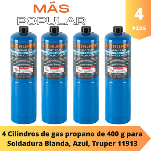 Kit Mechero Manual + 4 Cil. Propano + Encendedor + Piedra