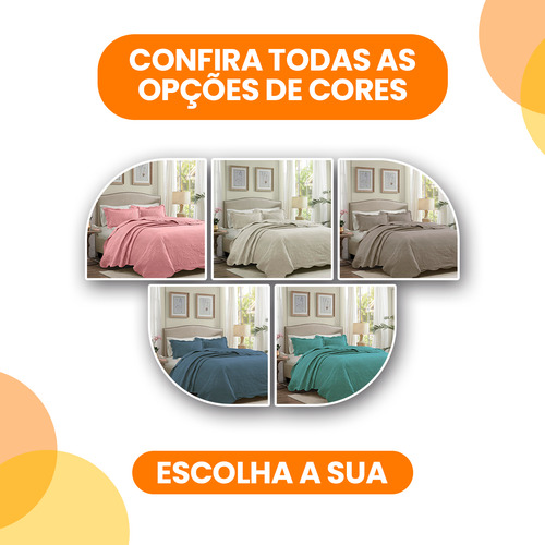 Cobre Leito Colcha Casal Box Bouti Dupla Face Macio 3 Pe