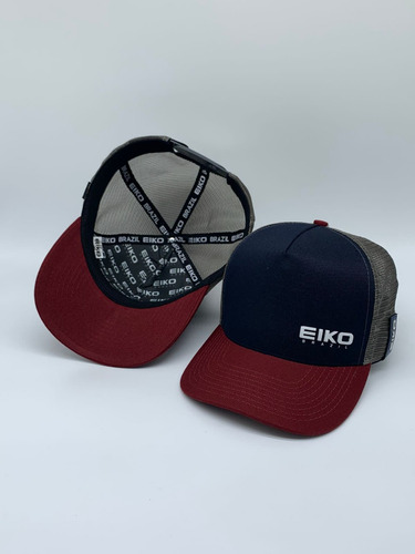 Boné Eiko Brazil Original Chumbo/bordo