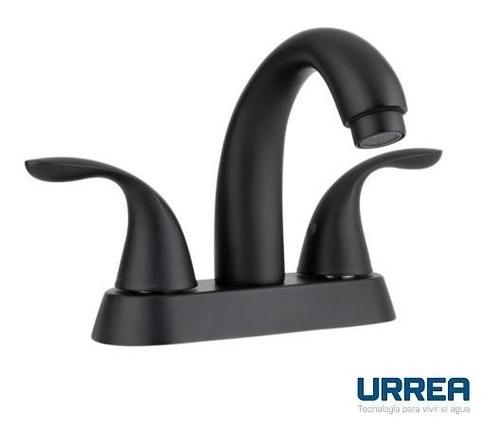 Llave Mezcladora Para Lavabo Negro Mate 4 PuLG Urrea