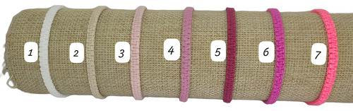 Pulseras Tejidas Lisas Por 120 Unidades Negro 18 Cm 88.9 Cm