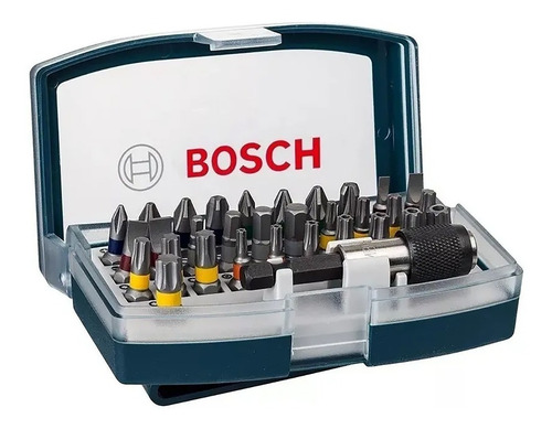 Juego Set Kit Puntas Destornillador Bosch 32 Piezas Con Clip