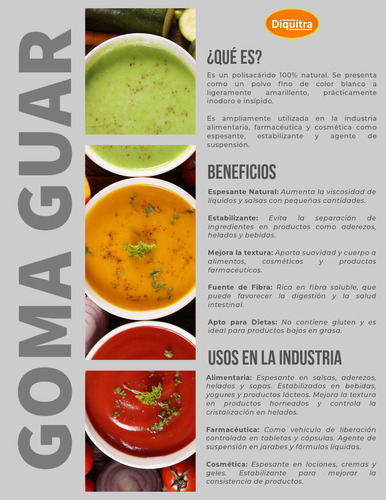 Goma Xantana Y Goma Guar 500 Gr C/u Alimenticio